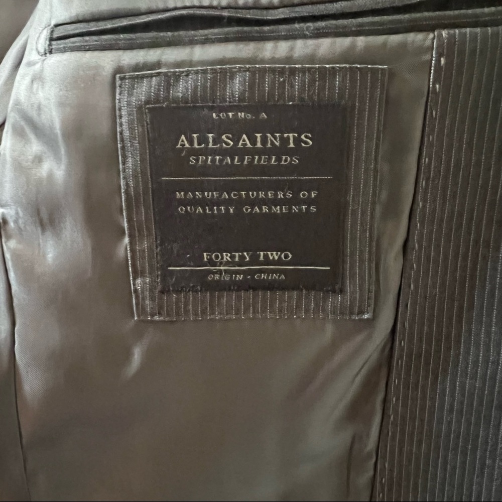 AllSaints Spitalfields Pinstripe Blazer